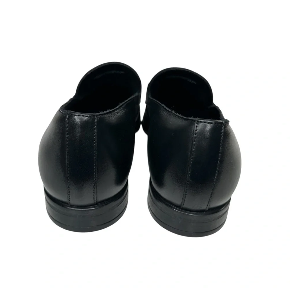 Bally Men's Onisor Black Leather Apron Toe Bit Loafer. Sz: 8